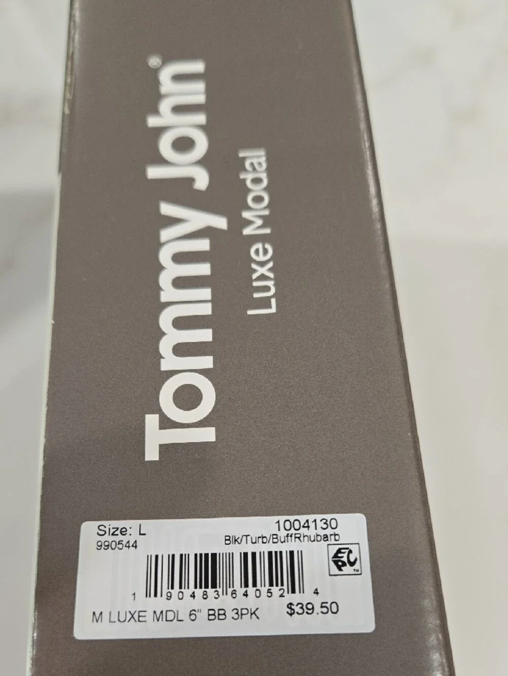 Tommy John Luxe Modal Boxer Briefs - Gray & Black (3 Pack)